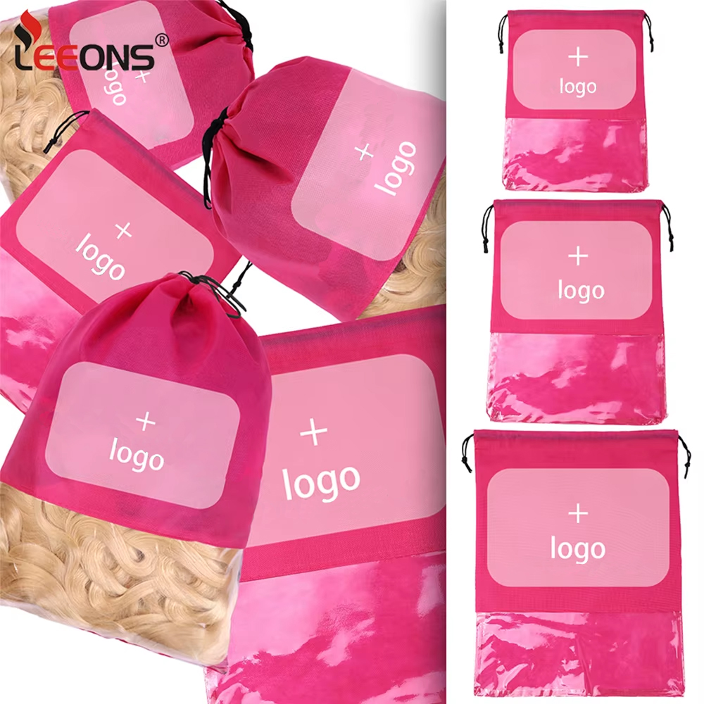 Aerith Cosplay Prop - 12pcs Non-woven Wig Bag Black Pink