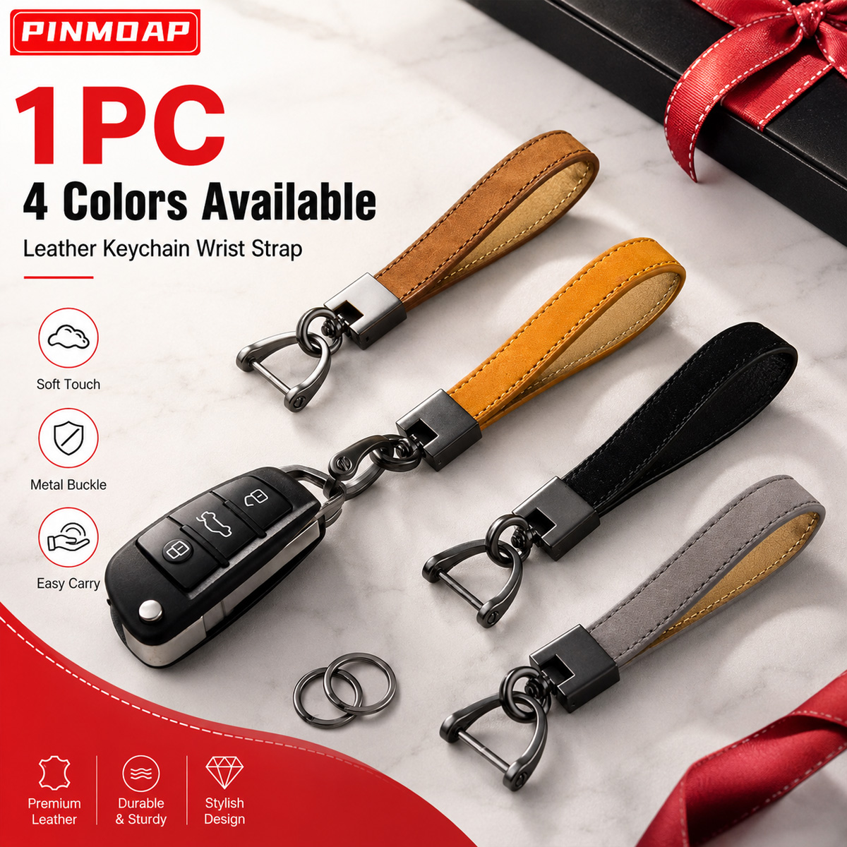 D Ring Strap - PINMOAP Car Keychain Wristlet Strap D