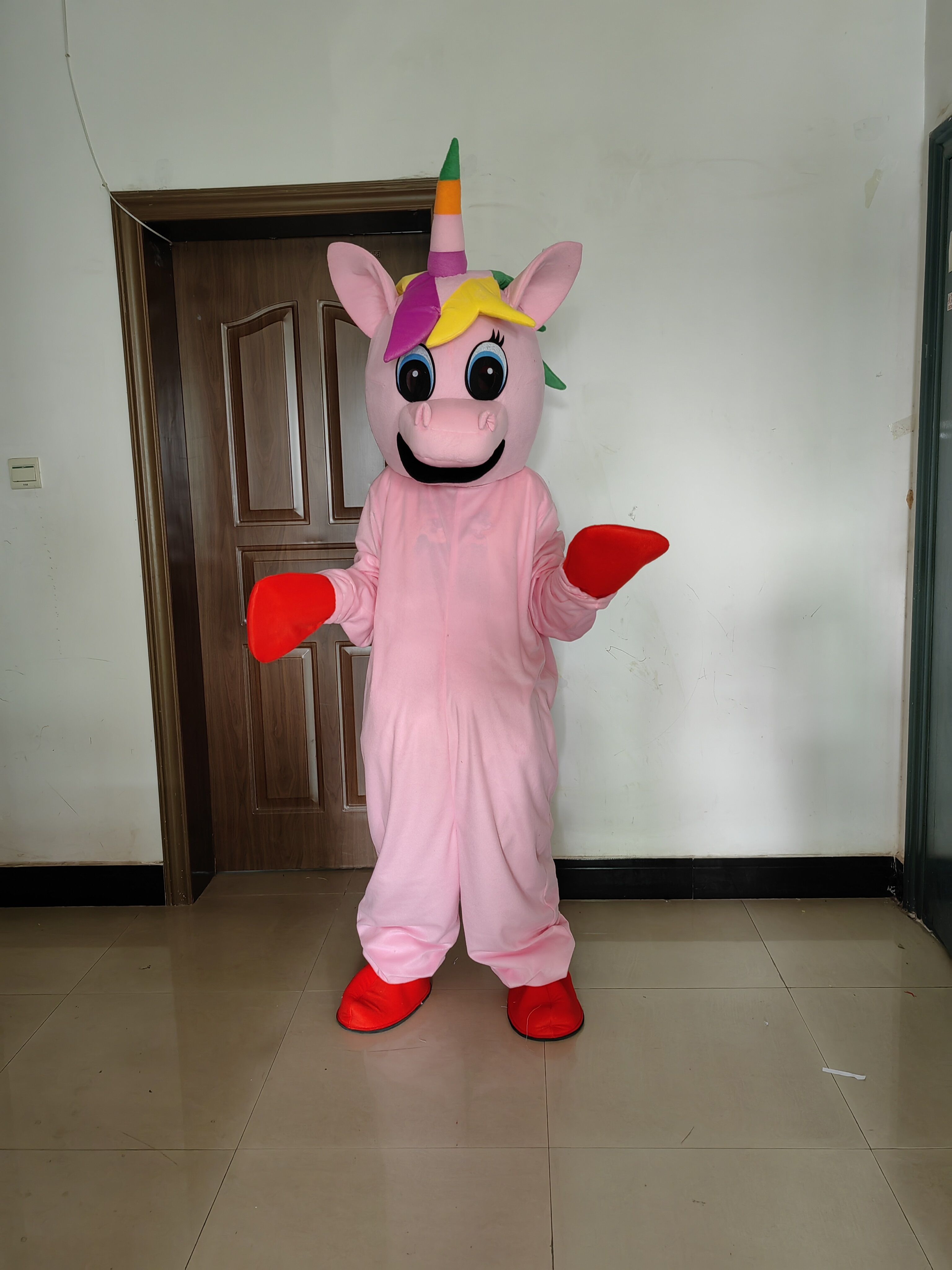 Adult Unicorn Mascot Costume C - Cosplay Prop Business reseña y precio