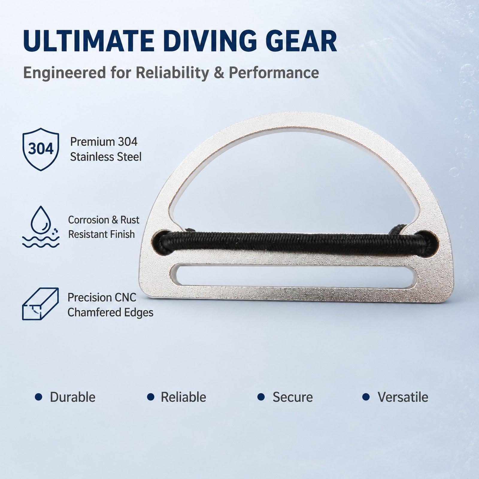 Scuba Weight Belt Keeper Buckl - D Ring Strap reseña y precio