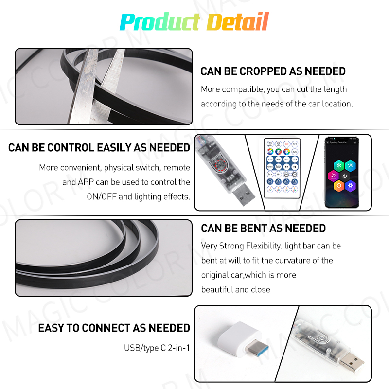 Vegetting 140cm Car Ambient Li - Led El Wire reseña y precio