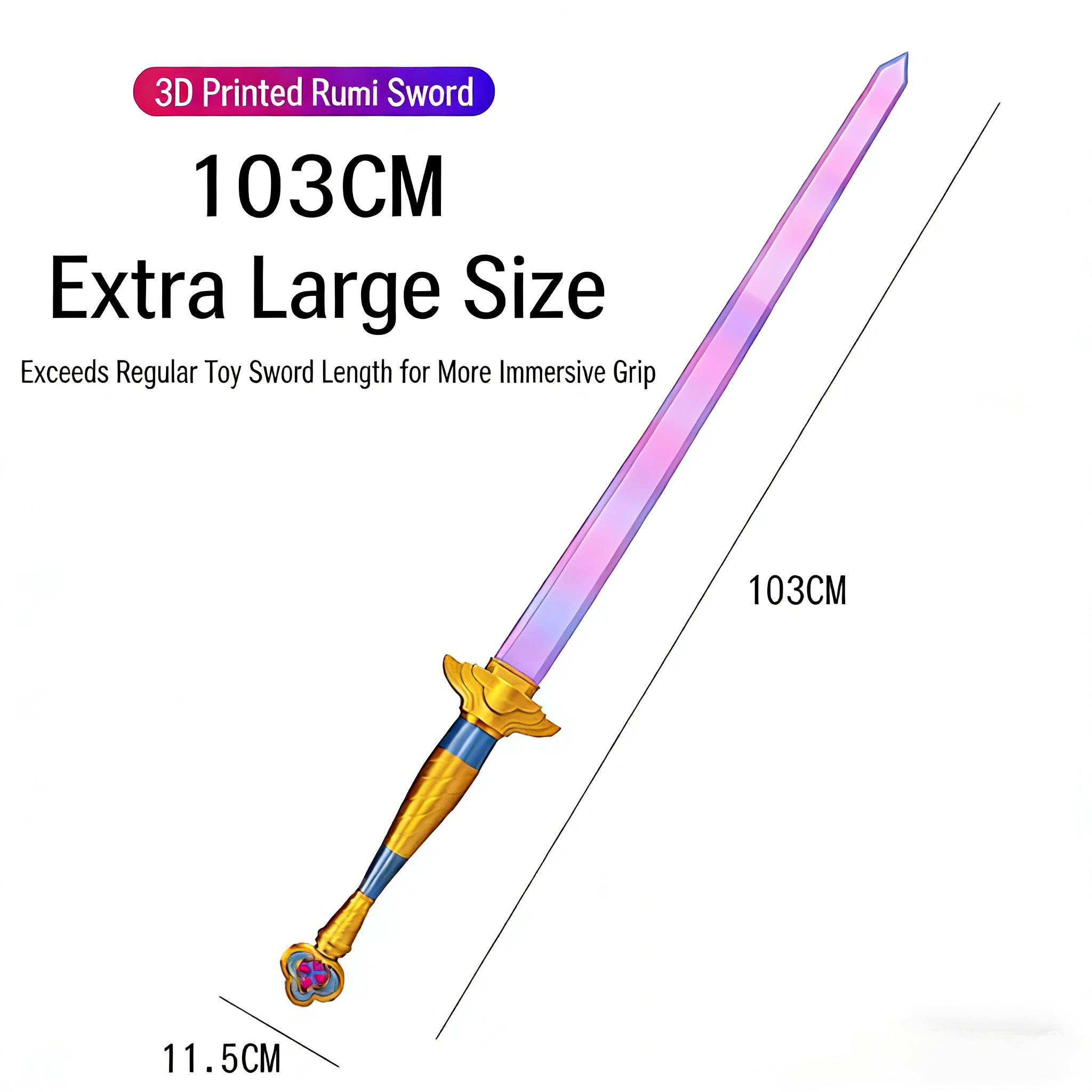 Purple Rumi Demon Hunter Sword - Cosplay Prop Dagger reseña y precio