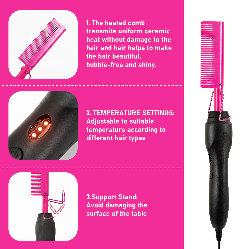3 in 1 Hot Comb Straightener E - Aerith Cosplay Prop reseña y precio