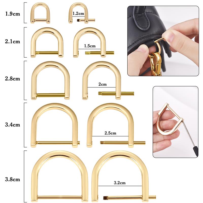 2Pcs Open Screw D Ring Buckle  - D Ring Strap reseña y precio