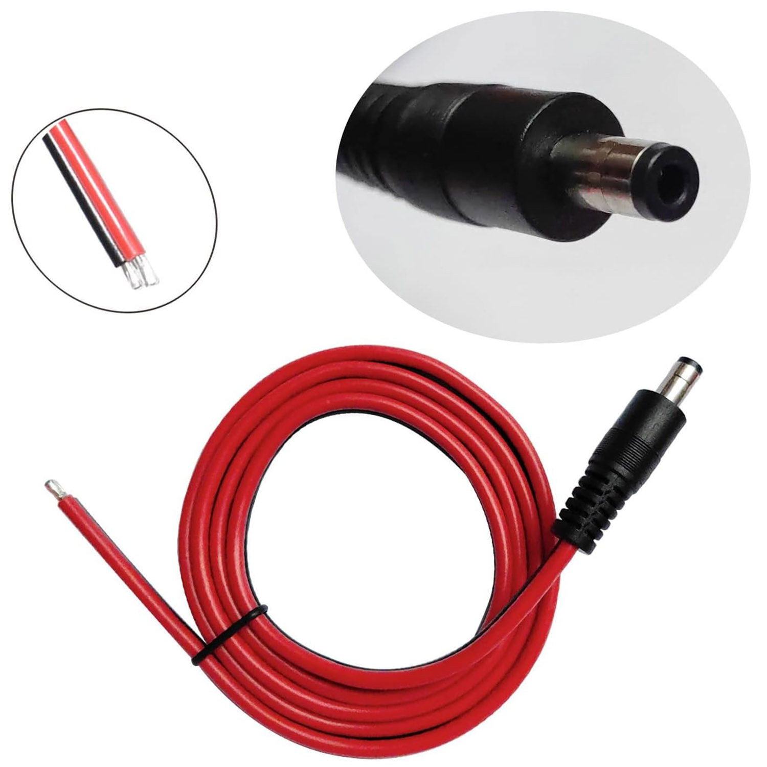 1pc 14AWG DC Power Supply 5.5m - Led El Wire reseña y precio