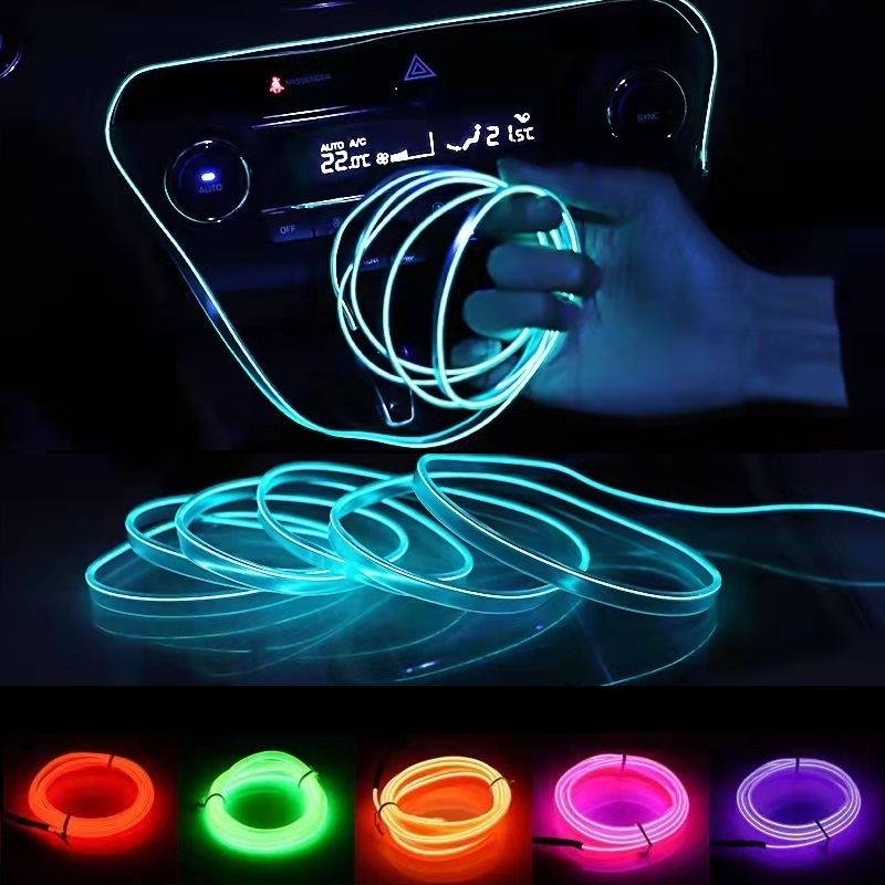10m/3m/5m Neon LED Car Interio - Led El Wire reseña y precio