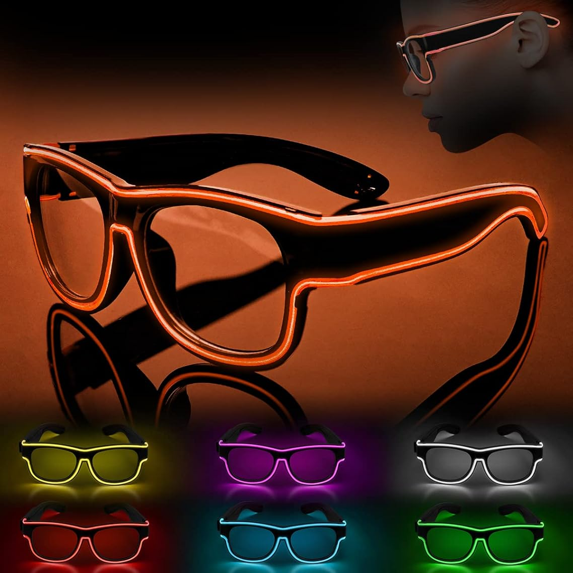Neon LED Glowing Sunglasses Co - Led El Wire reseña y precio