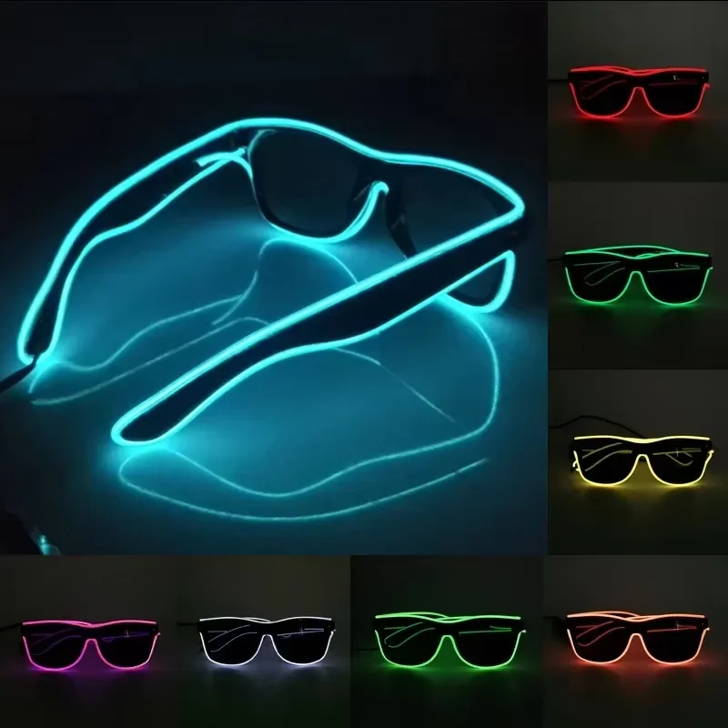 Neon LED Glowing Sunglasses Co - Led El Wire reseña y precio