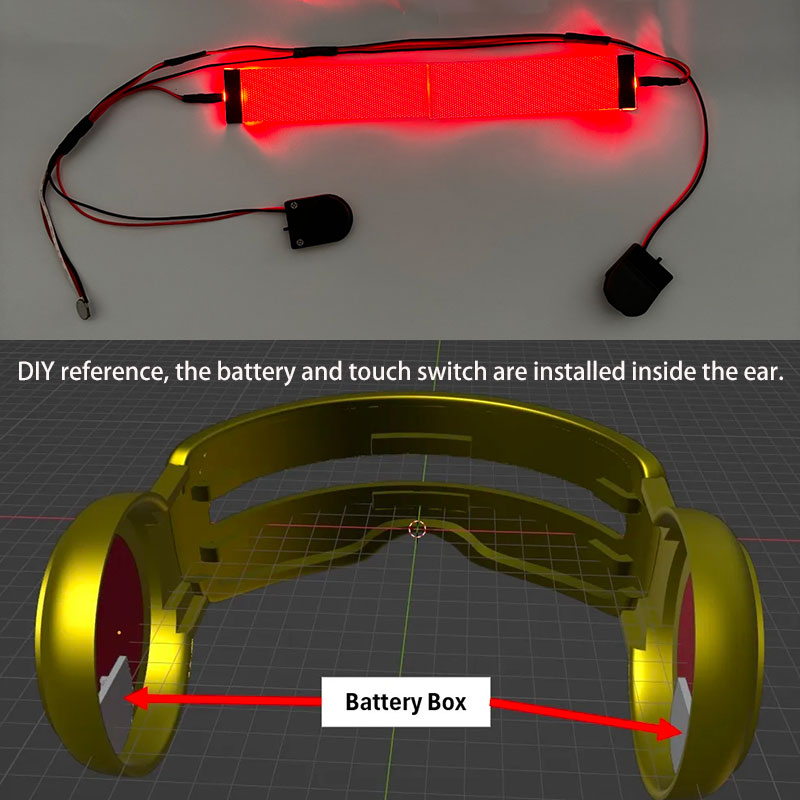 Red Flexible Bendable DIY LED  - Cosplay Prop Kit reseña y precio