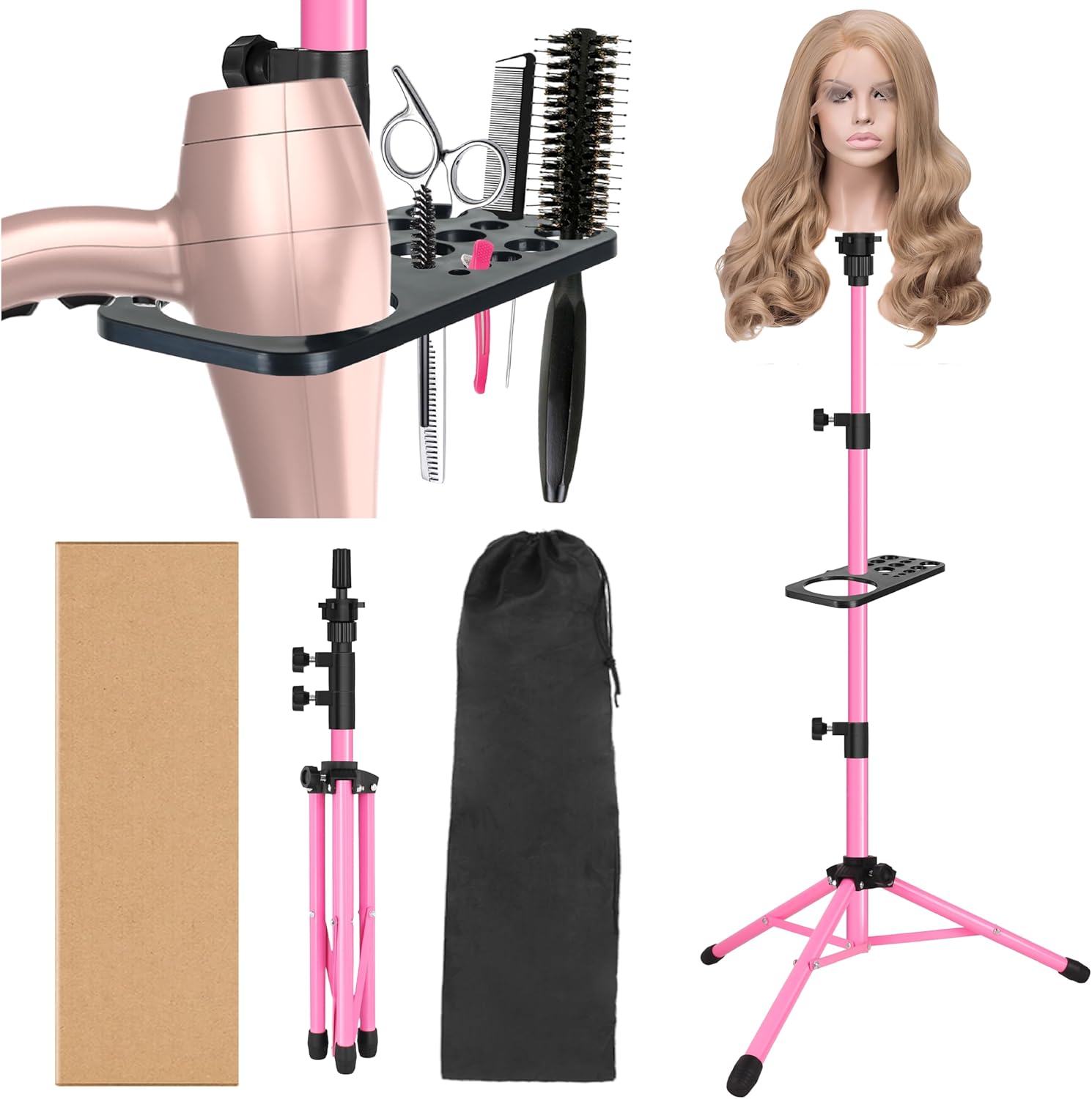 Wig Tripod Stand with Tray 125 - Aerith Cosplay Prop reseña y precio
