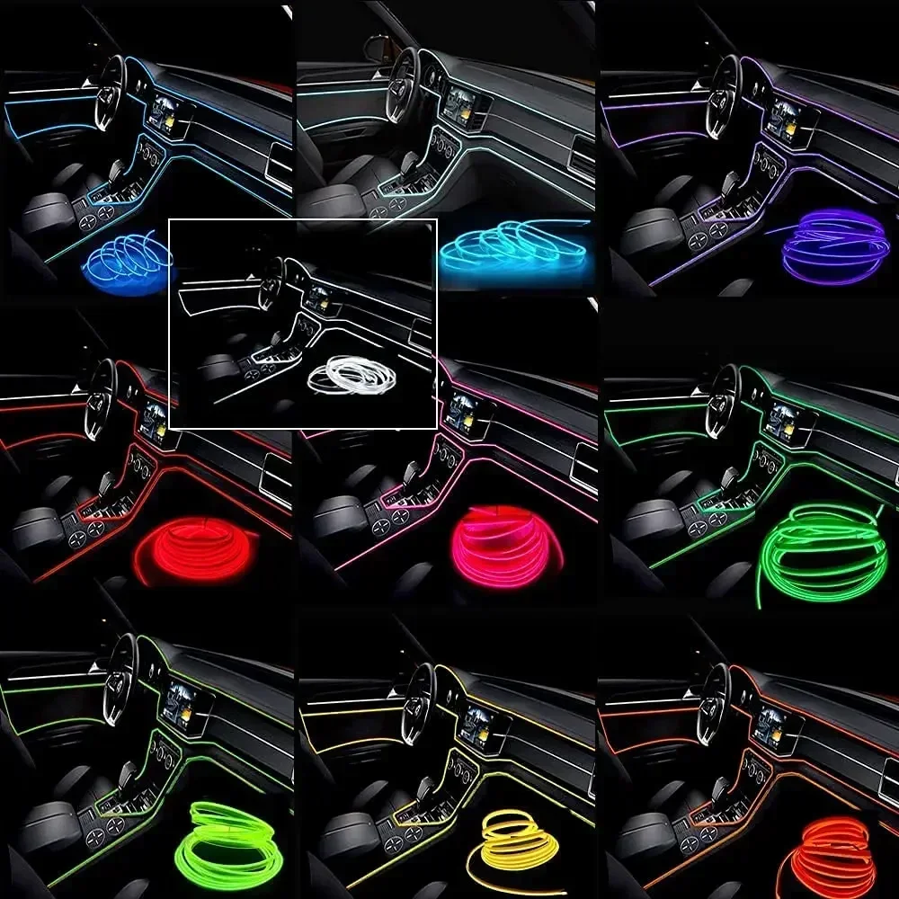1/3/5M Car Interior Light Deco - Led El Wire reseña y precio