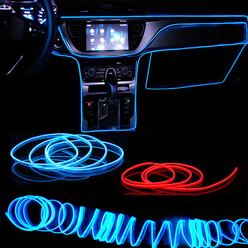 1M/3M/5M Car Interior Led Deco - Led El Wire reseña y precio
