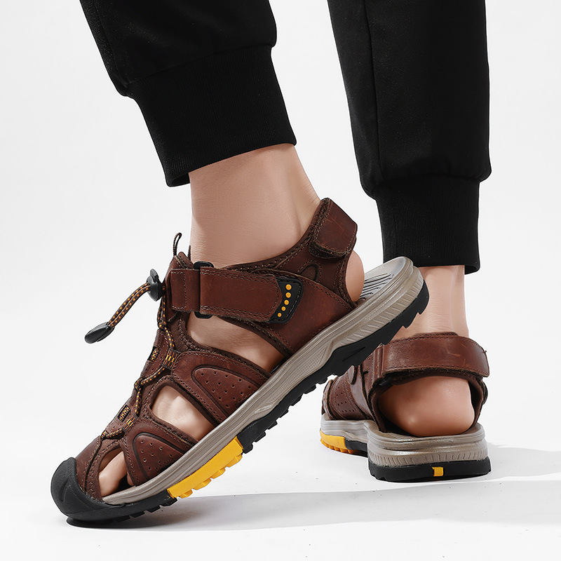 Large Size New Summer Men's To - Velcro Hook Loop reseña y precio
