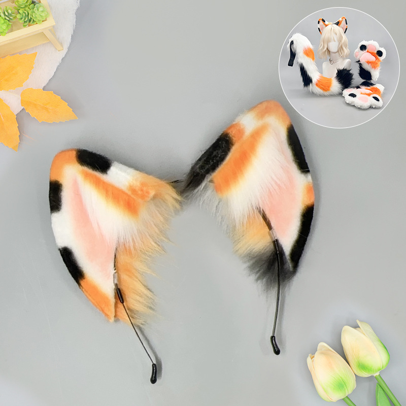 Furry Cat Ears Tail Paws Set C - Detachable Cosplay Prop reseña y precio