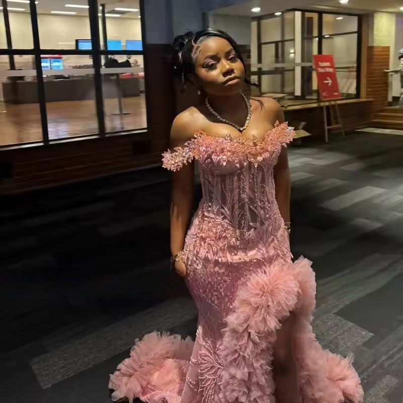 Pink Long Prom Dresses For Bla - Briar Cosplay Prop reseña y precio