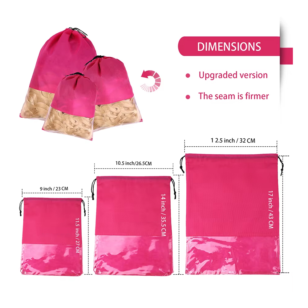 12pcs Non-woven Wig Bag Black  - Aerith Cosplay Prop reseña y precio