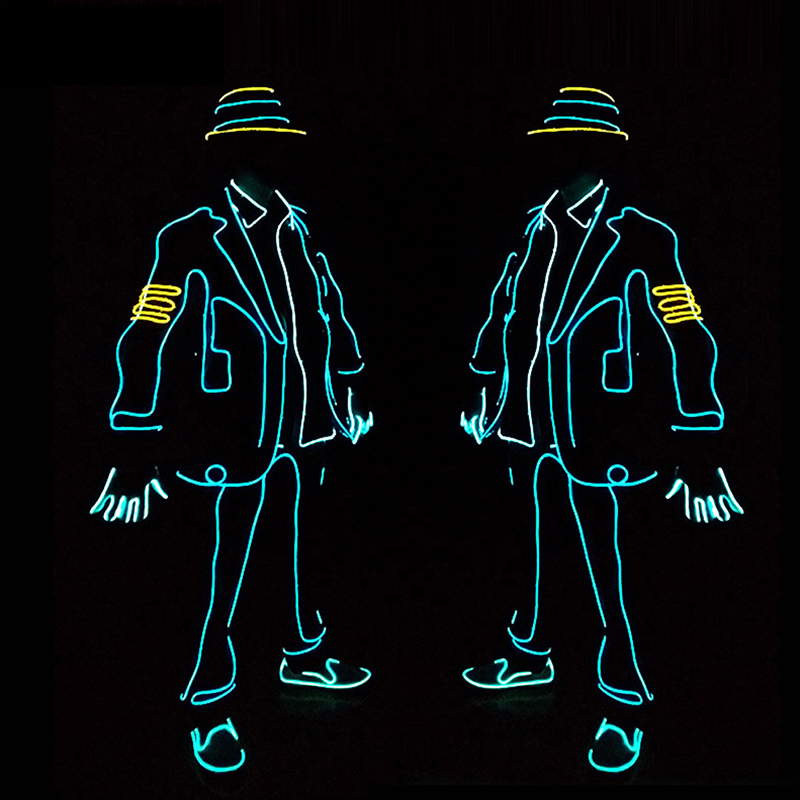 EL Wire Glowing Jazz Dance Cos - Led El Wire reseña y precio