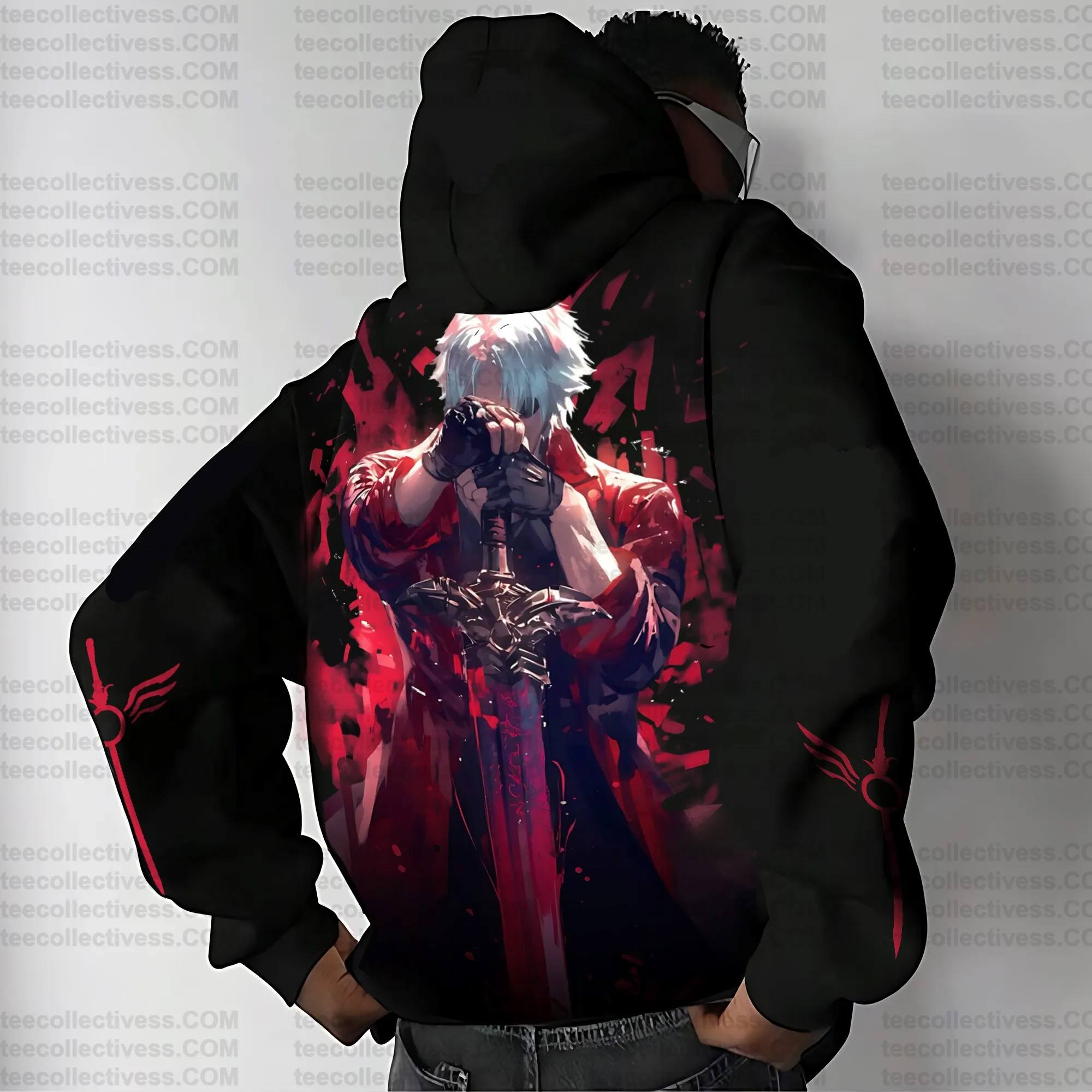 Devil May Cry 5 Hoodie Set Bla - Cosplay Prop Dagger reseña y precio