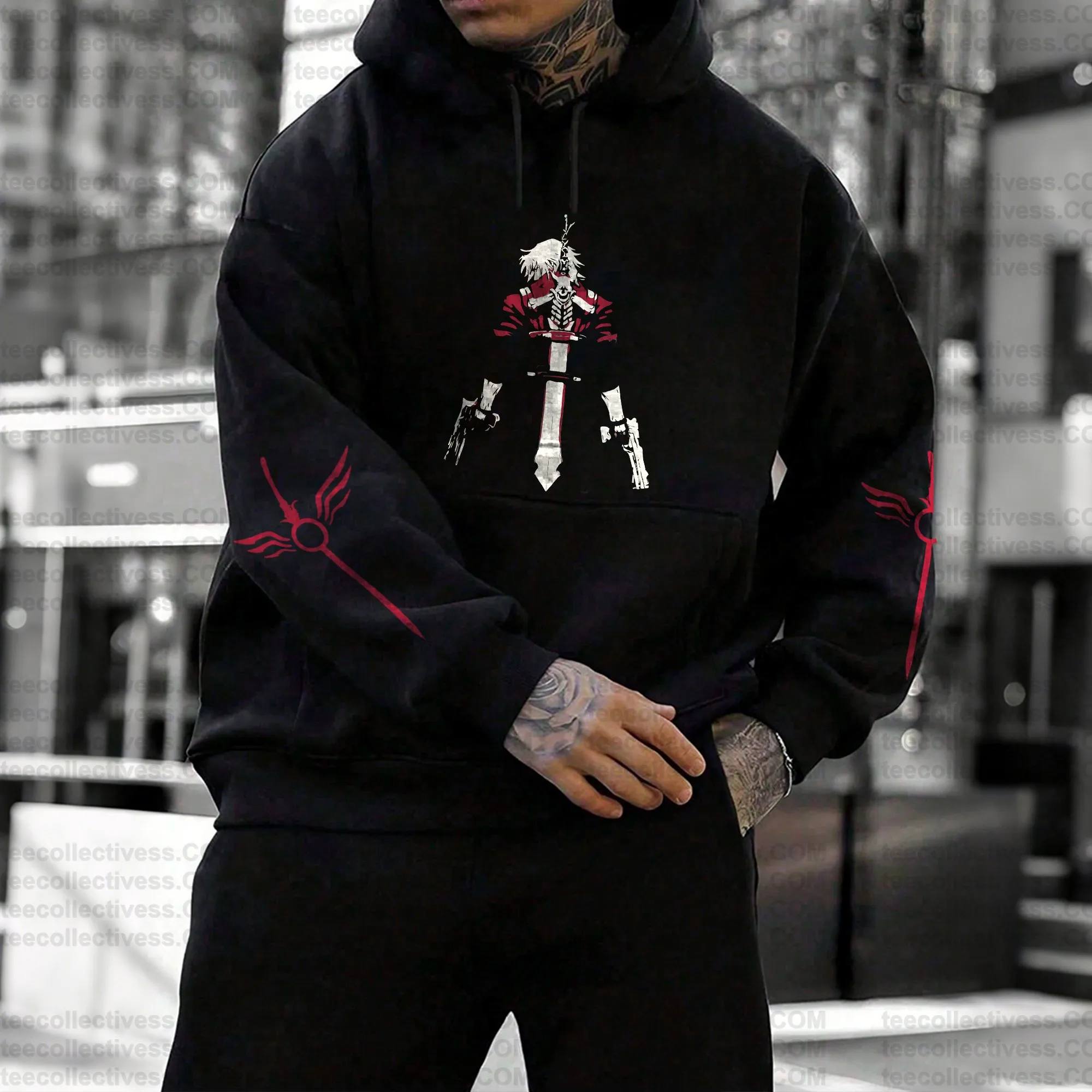 Devil May Cry 5 Hoodie Set Bla - Cosplay Prop Dagger reseña y precio