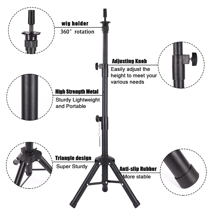 Wig Stand Tripod Adjustable Ma - Aerith Cosplay Prop reseña y precio