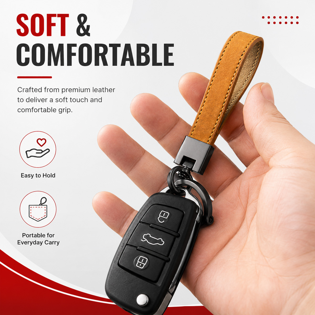 PINMOAP Car Keychain Wristlet  - D Ring Strap reseña y precio
