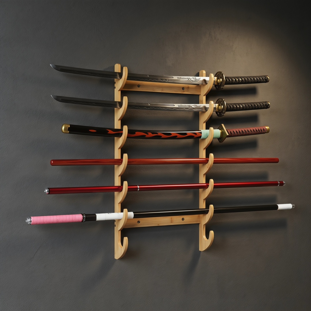 8-Layers Wall Sword Storage Sh - Cosplay Prop Dagger reseña y precio