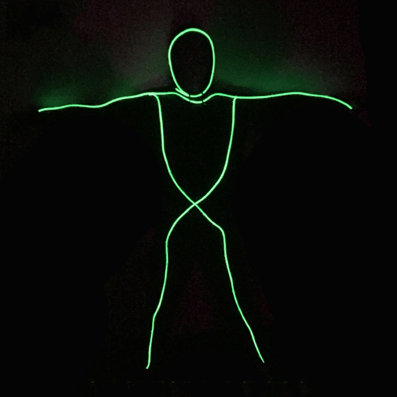 EL Wire Suit Clothings LED Cos - Led El Wire reseña y precio