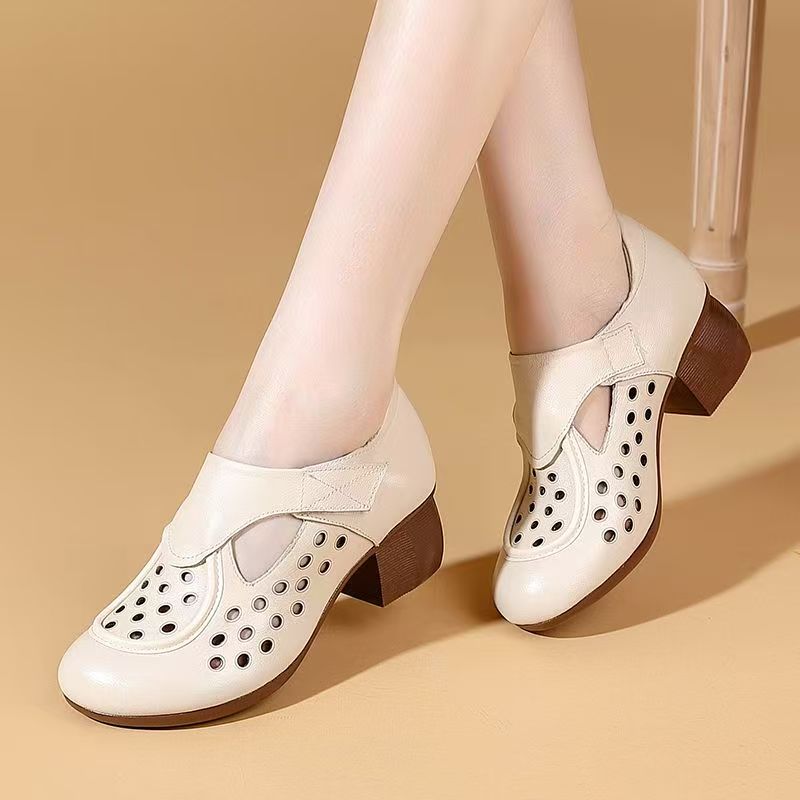 Women's Summer New Leather Hol - Velcro Hook Loop reseña y precio
