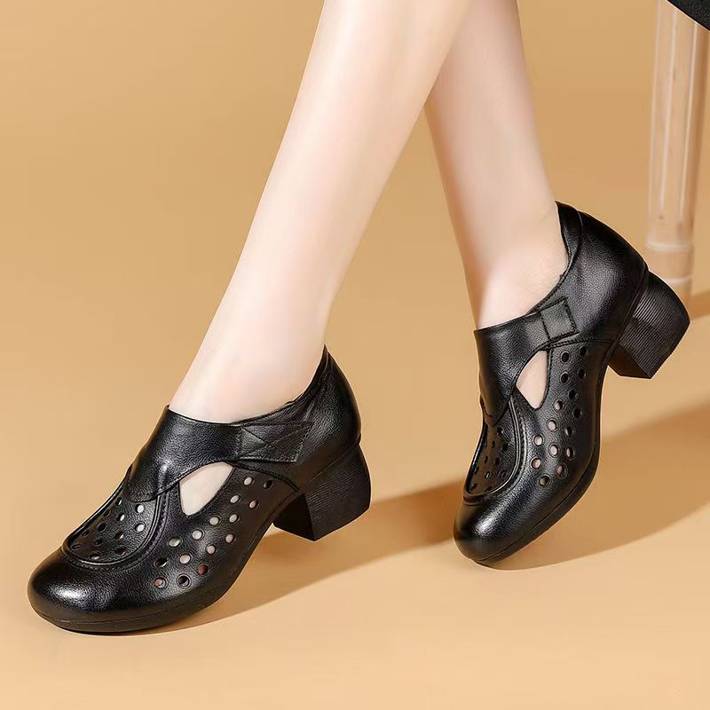 Women's Summer New Leather Hol - Velcro Hook Loop reseña y precio