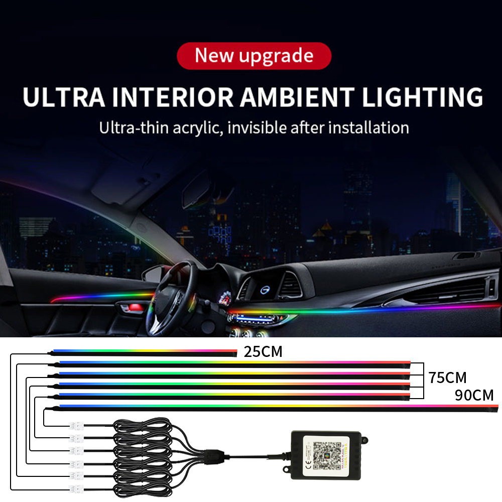 Symphony Car Ambient Lights Ki - Led El Wire reseña y precio