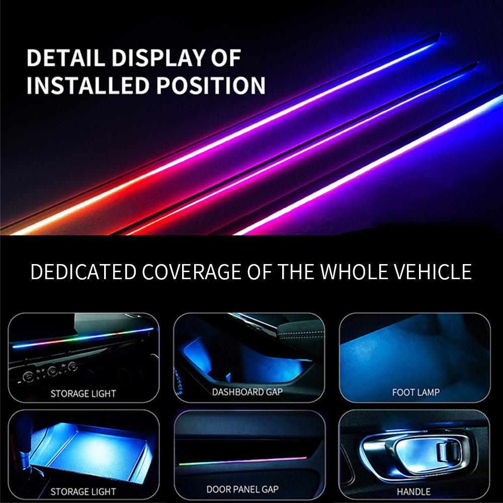 Symphony Car Ambient Lights Ki - Led El Wire reseña y precio