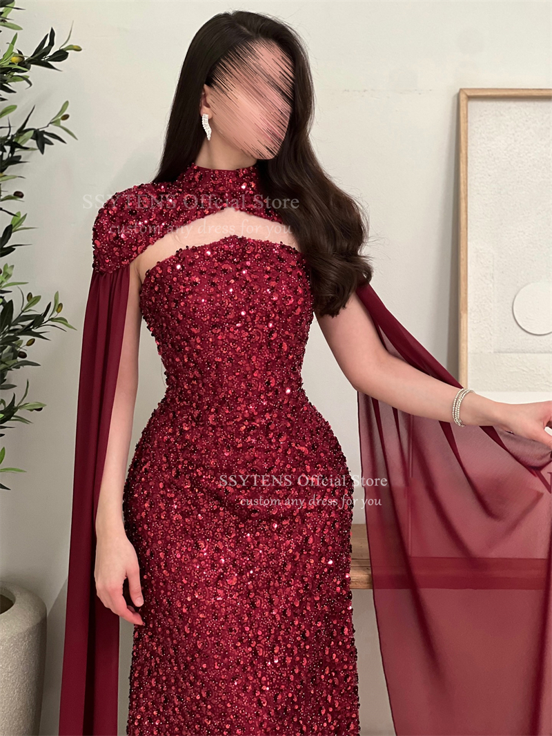 SSYTENS Elegant Red Formal Dre - Briar Cosplay Prop reseña y precio
