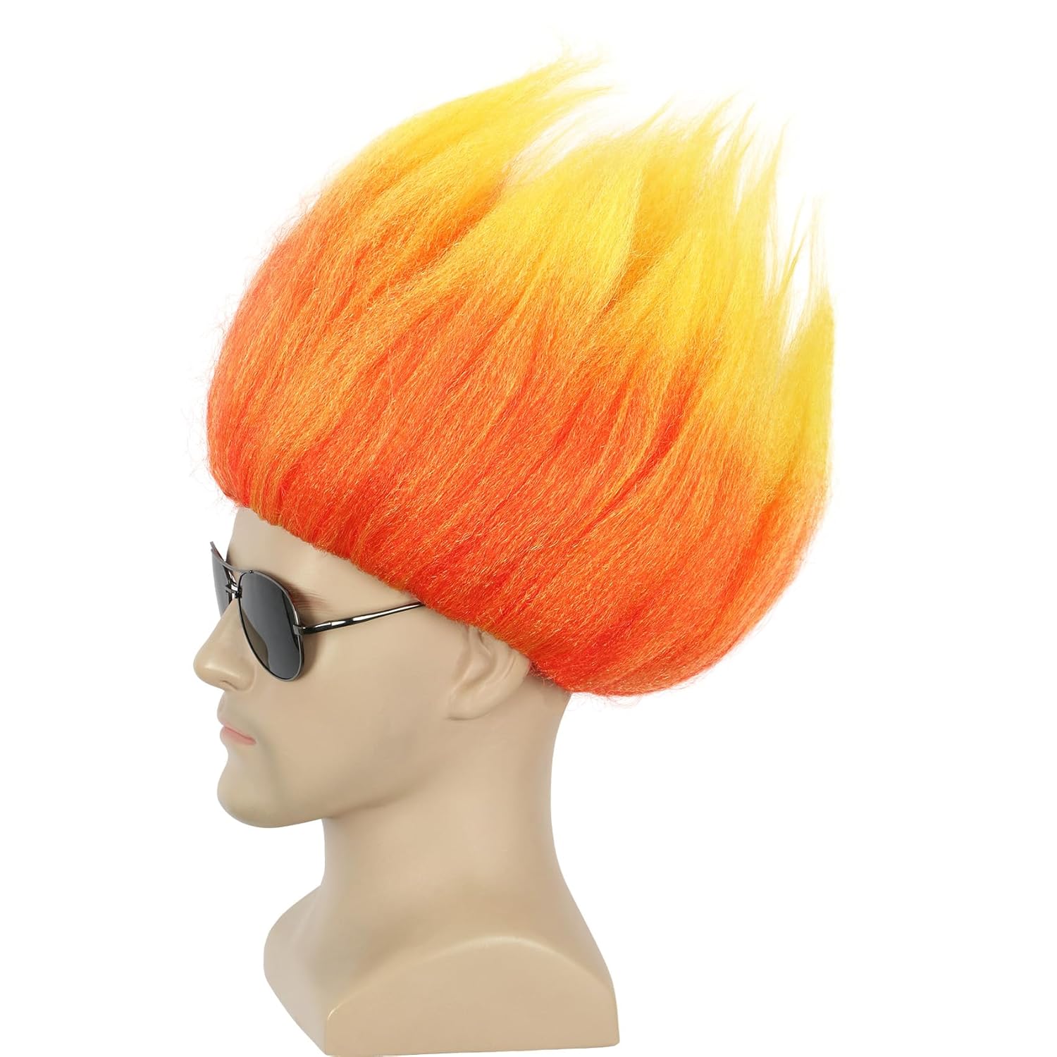 Short Orange Wig Spiky Anime W - Cosplay Flame Prop reseña y precio