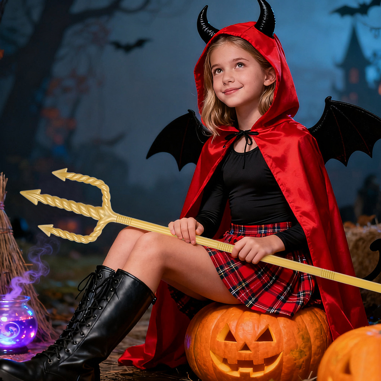 Halloween Demon Fork Prop 1 Se - Detachable Cosplay Prop reseña y precio